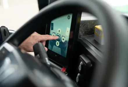 Boardcomputer eines E-LKW