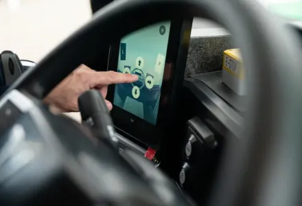 Boardcomputer eines E-LKW