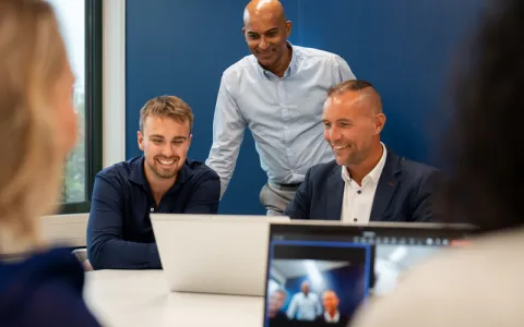 Mitarbeitenden von TVM bei einem Teams-Call